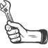 logo clé a molette